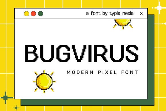 Bringing Retro Charm to Life with the Bugvirus Pixel Font