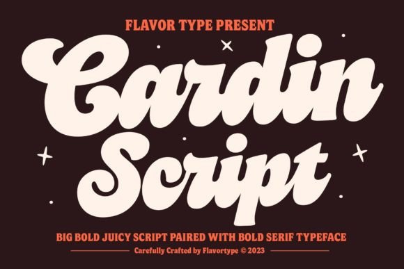Cardin Duo: Bold Script Meets Casual Serif