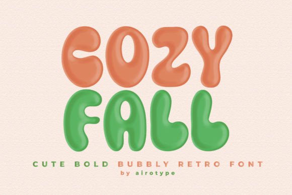 Cozy Fall: A Retro Font with a Playful Vibe