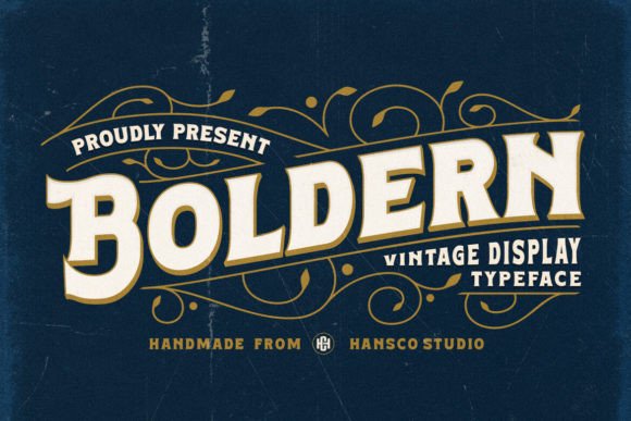 Discover the Timeless Elegance of Boldern: A Vintage Typeface for Modern Design