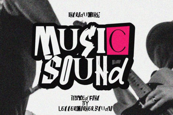Evaluating Music Sound: A Retro Collage Font for Bold Design