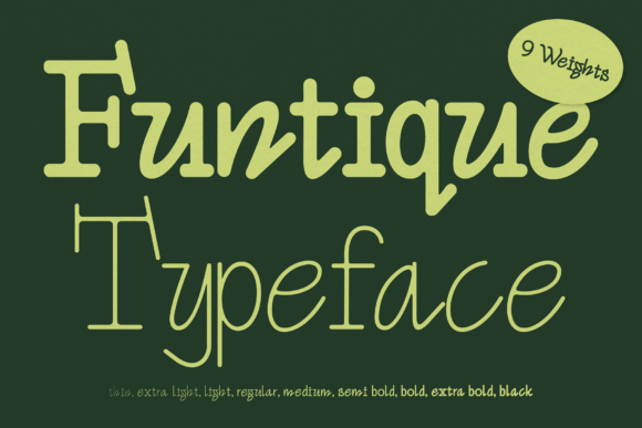 Funtique: A Modern Serif with Timeless Charm