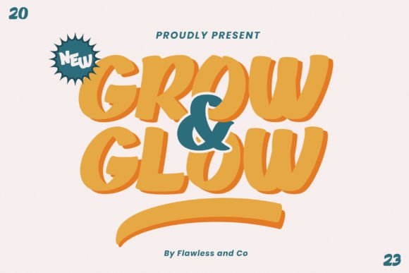Grow and Glow: A Whimsical Font for Creative Projects