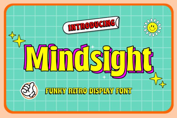 Mindsight: A Retro Display Font for Bold Designs