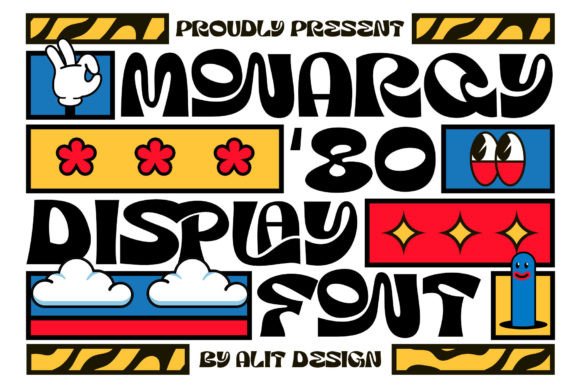 Monarqy: The Funky Retro Font with Dynamic Flair
