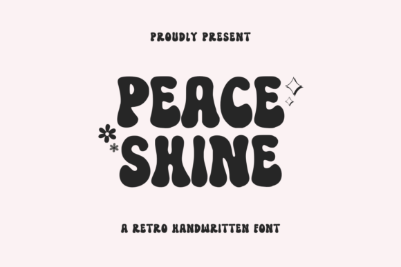 Peace Shine: A Retro Groovy Font for Creative Expression