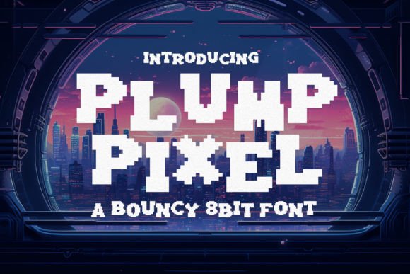 Plump Pixel: The Joyful 8-Bit Font for Modern Design