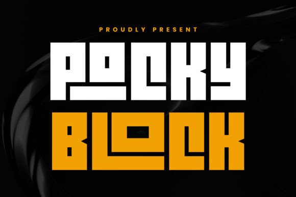 Pocky Block: A Bold, Modern Font for Dynamic Design Projects