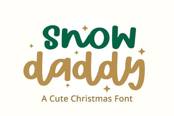 Snow Daddy: A Handwritten Font for Chalkboard Quotes and Teaching Materials