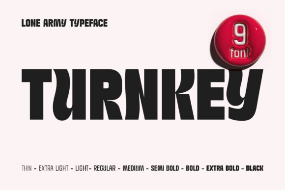 Turnkey: A Vibrant Retro Font for Modern Creatives