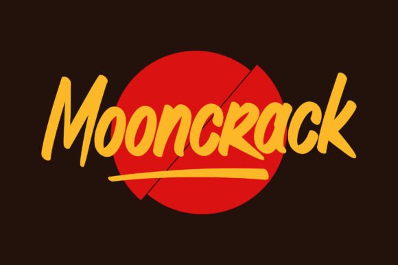 Understanding Mooncrack: A Bold Brush-Style Font for Strong Visual Impact