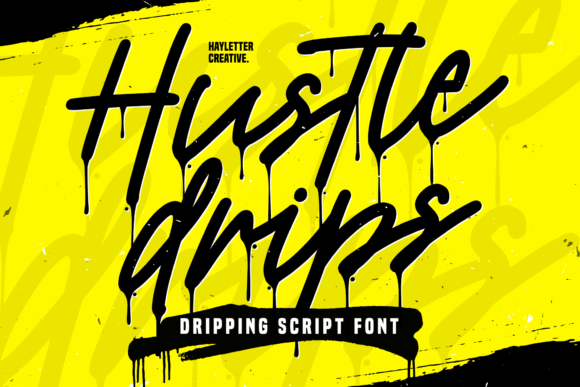 Unleashing Urban Energy: A Deep Dive into the Hustle Drips Typeface