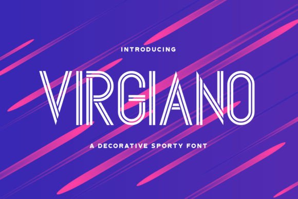 Virgiano: Evaluating a Modern Sporty Display Font for Athletic Branding